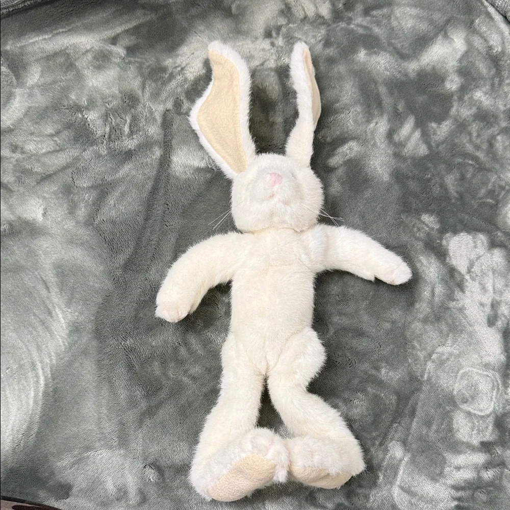 Plush White Bunny Toy